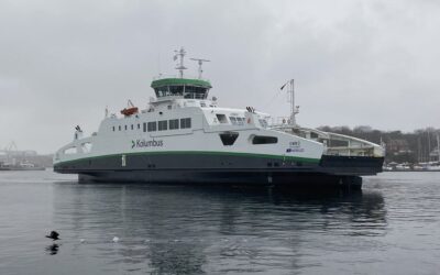 MF «Ombo» i rute på Finnøysambandet